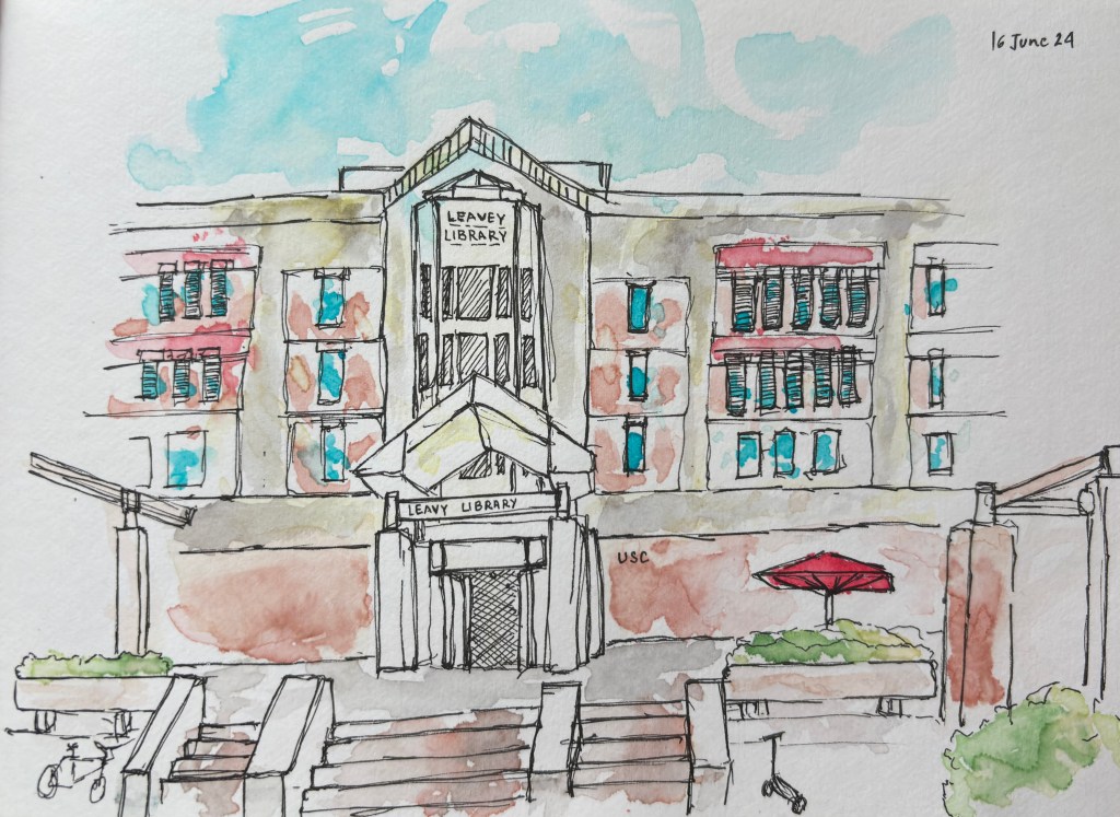 Leavy Library USC | Sketch