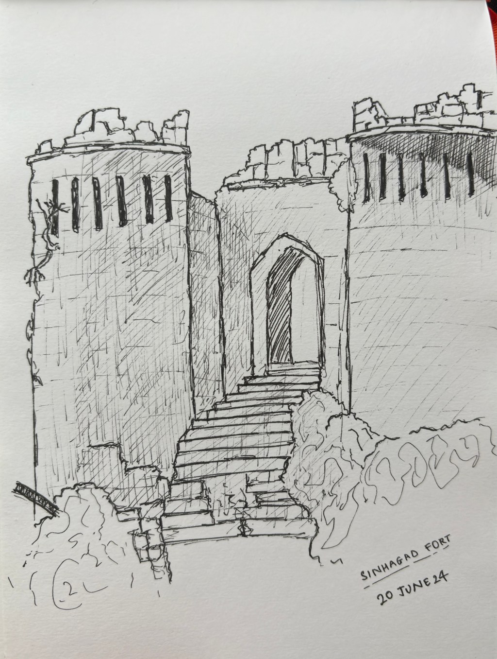 Sinhagad Fort |&nbsp;Sketch